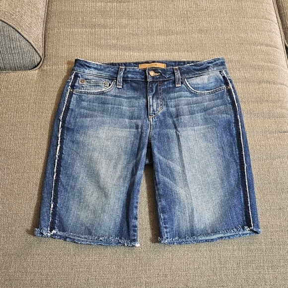 Joe's Jeans The Finn Leighla The Mid Rise Bermuda Denim Casual Shorts 27 - Picture 1 of 10